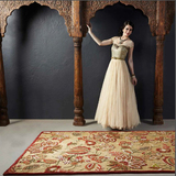 印度进口手工美式乡村欧式羊毛大地毯 现代别墅客厅卧室房间块毯