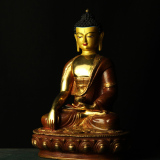 尼泊尔 佛像 鎏金 释迦佛 手工 释迦摩尼佛 鎏金3