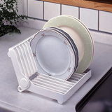日本KM正品 厨房折叠式盘子架碟子收纳架碗碟盘沥水架盘碟置物架