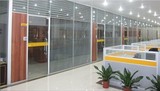 上海办公家具屏风高隔断办公室隔墙单面双面玻璃铝合金框架带百叶