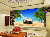 大型3D壁画电视沙发背景墙壁纸墙纸 客厅卧室办公室背景 蓝天白云