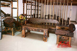 别墅茶几 船木厚板茶台 梳子沙发椅 高档家具 特色茶桌椅组合