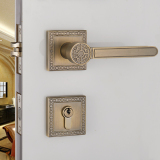 中式古典仿古铜房门锁/分体锁/室内门锁执手锁/浴室锁/汉风古铜色