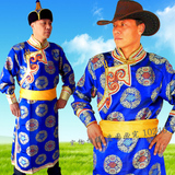 特价蒙古族服装男士蒙古袍 蒙古族舞蹈服装 蒙古演出服装男装