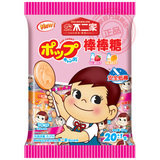 日本安全技术儿童零食品不二家牛奶棒棒糖草莓加芒果味20支116克