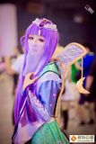 包邮舞台节日表演男女儿童动漫cosplay齐刘海长直整顶假发深紫色