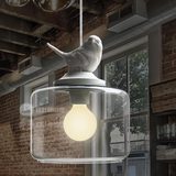 设计师的灯餐厅灯吊灯客厅吊灯简约欧式创意楼梯单头灯具小鸟吊灯