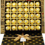 顺丰包邮费列罗巧克力礼盒装30粒金莎巧克力礼盒装白色情人节礼物
