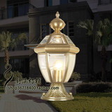 欧式全铜 别墅 花园 墙头 庭院 柱头灯 全防水 户外工程柱子灯
