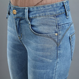 香港IT代购正品zara2014新款牛仔裤女装铅笔裤显瘦修身紧身长裤