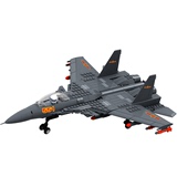 战斗机飞机小颗粒积木益智儿童军队玩具塑料拼装得高军事乐高模型