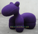 儿童椅 马仔椅 小朋友的爱 马椅 进口布料紫色 小马椅 生日礼物