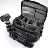 专业单反相机包大号大容量单肩摄影包防水防震单反包可背三脚架