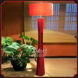 茶楼家装客厅卧室坐地灯 古典复古中式灯具 古典立式落地灯-红影