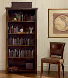 美式立体书柜客厅书房纯实木敞开高书柜定制简约田园环保实木家具