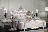 新古典双人床 雕花简约床 婚床金银箔床铺 欧式家具床实木
