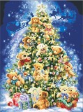 畅销HAE图 韩国DMY十字绣套件 包快递送赠品 HAE-DW070 圣诞熊树