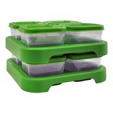 现货~美国小绿芽玻璃食品储存盒 辅食盒食物密封便携盒餐具