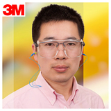 正品3M 12308中国款 两用型安全防护眼镜防雾防风沙可配近视眼镜