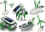 人机器模型创意DIY太阳能玩具高科技6合1太阳能拼装益智组装玩具