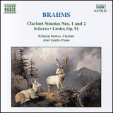 布拉姆斯 单簧管和钢琴奏鸣曲【单簧管CD】