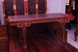 红木书桌 明清仿古典家具实木书案老挝大红酸枝画 中式书房办公桌