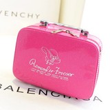 2014新款正品大容量化妆包手提化妆箱可折叠 韩版可爱化妆包包邮