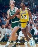Larry Bird and Magic Johnson Boston Celtics Los Angeles L