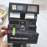 宝丽来黑色Polaroid波拉吐片600系相机pep一次成像相机