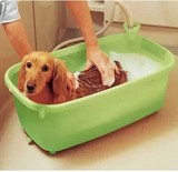 日本IRIS爱丽丝思 猫狗浴盆 宠物洗澡盆 BO600E 绿色黄色2种