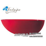 高档人造石浴缸/绮美石/晶雅石浴缸/欧式独立浴缸/红色浴缸/9953R