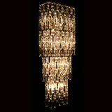 可定制欧式水晶壁灯 客厅背景墙床头灯 现代简约奢华长方形壁灯