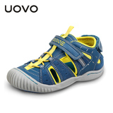 UOVO包头儿童凉鞋2016新款夏季运动沙滩鞋小童男童女童宝宝儿童鞋