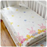 婴儿床上用品 婴儿床单 被单纯棉 幼儿园宝宝卡通被单 可定做尺寸