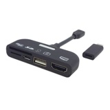 MH-064三星S2 S3 S4 Note2 Micro USBto HDMI MHL OTG 5合1读卡器