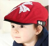 韩版男童贝雷帽春秋款宝宝鸭舌帽 女童遮阳帽时尚潮儿童帽子包邮