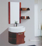 【西安卫浴】小户型橡木造型浴室柜组合洗手盆吊柜置物盘吊柜