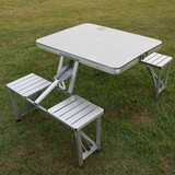 【铝合金型】折叠桌椅/手提箱式折叠桌/促销桌/野餐桌/展示枱