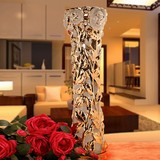 欧式客厅陶瓷落地大花瓶现代时尚创意复古插花装饰品摆件家居饰品