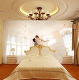 大型3d个性墙纸壁纸卧室壁画结婚照婚房无纺布 定制婚纱照片