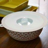 日本厨房保鲜盖杯盖硅胶大号密封防漏水杯盖子创意万能微波炉碗盖