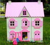 包邮！精品ELC大型玫瑰房 娃娃屋 娃娃房 DIY房屋 过家家别墅玩具