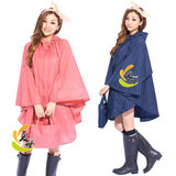 日本WPC旅游超薄韩国时尚可爱户外 女士成人风衣款斗篷式雨衣雨披