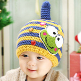 韩国秋冬款男童1-2岁儿童韩版秋季6-12个月男宝宝毛线帽子潮冬天3
