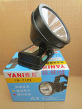 雅尼LED防水充电锂电池头灯 钓鱼灯YN7122 1W  黄光 白光