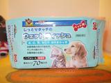 香港代购日本DoggyMan多格漫 宠物除菌湿纸巾 70抽