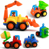 汇乐326 玩具汽车 惯性车工程车 5件套推土车卡车套装0-1-2岁玩具