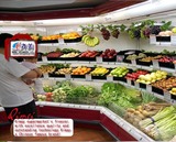 齐美商场风幕柜冷柜 超市高端水果冷藏展示柜 高档蔬菜保鲜柜12FR