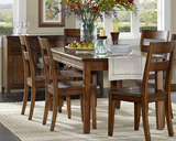 正品 HH家具美式现代简约全实木长方形餐台餐桌椅组合6人饭桌整装