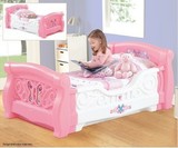 美国进口Step2 幼儿童床公主床加厚塑料儿童城堡梦幻床粉色雪橇床